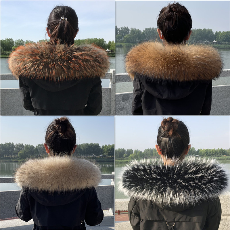Winter Clothing Essentials - Raccoon Fur Collar Winter Super Large