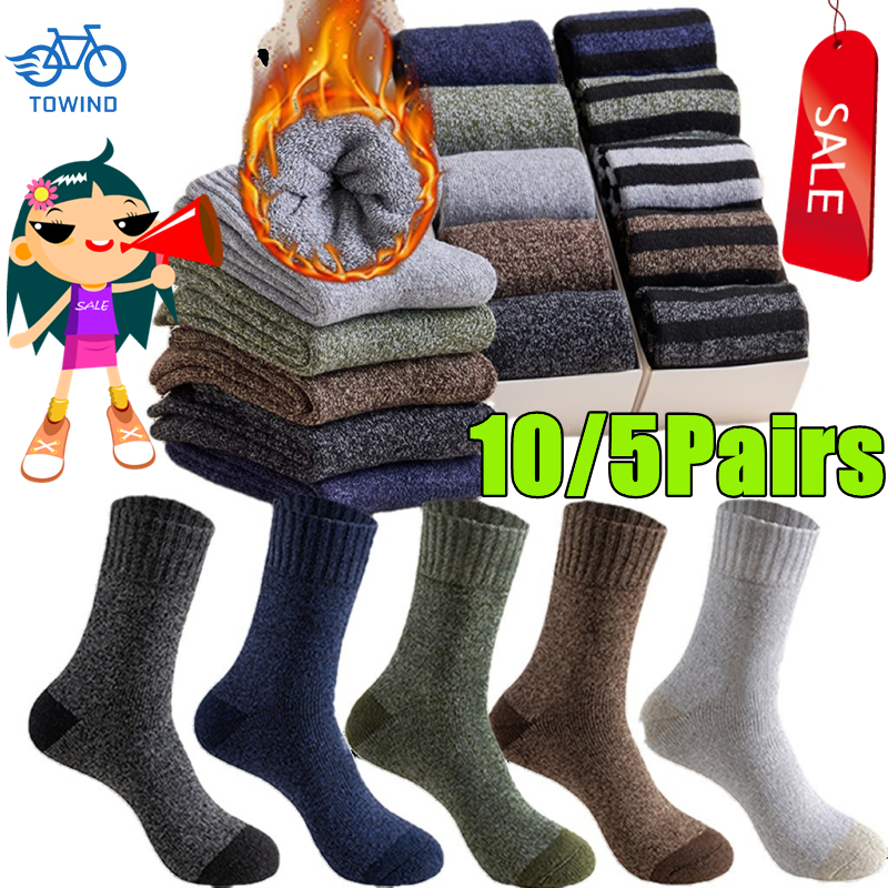 10/5Pairs Men's Merino Wool So - Thermal Sock Merino ulasan dan harga