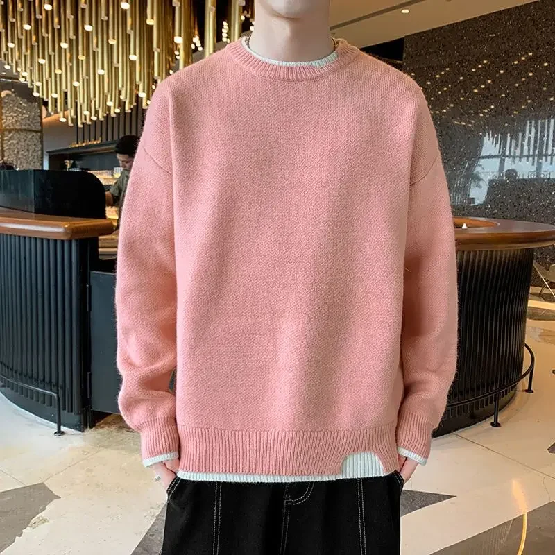 Man Clothes Pullovers Round Co - Winter Clothing Colors ulasan dan harga
