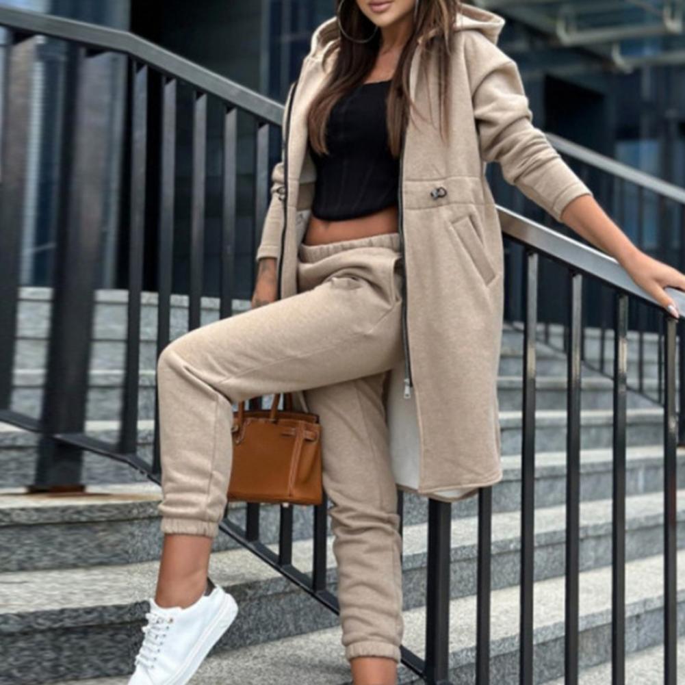 Pants Set Women Tracksuit Zipp - Winter Clothing Women Sale ulasan dan harga