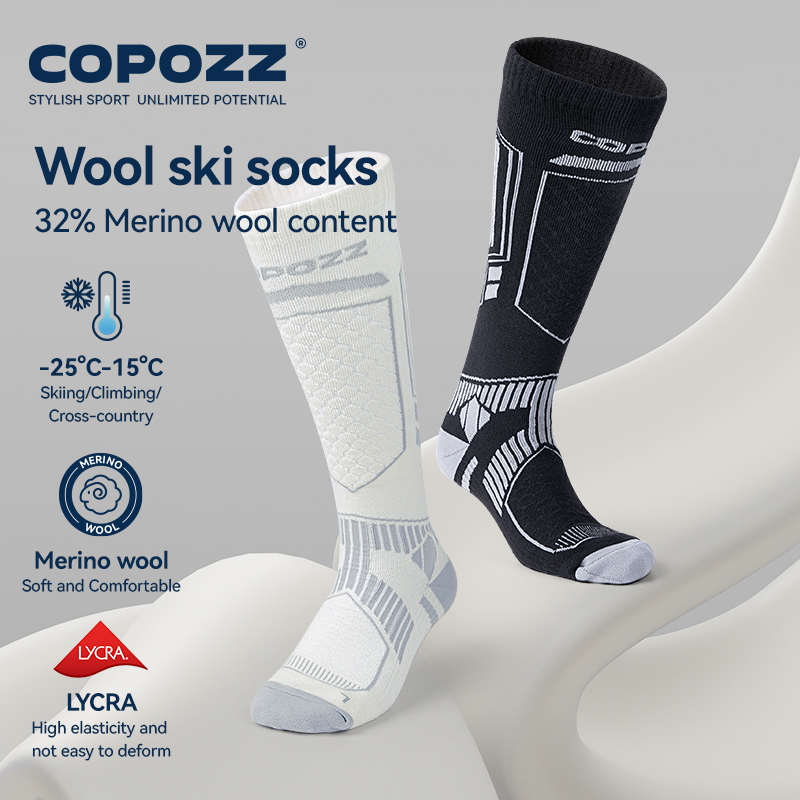 COPOZZ New Winter Ski Socks Me - Thermal Sock Merino ulasan dan harga