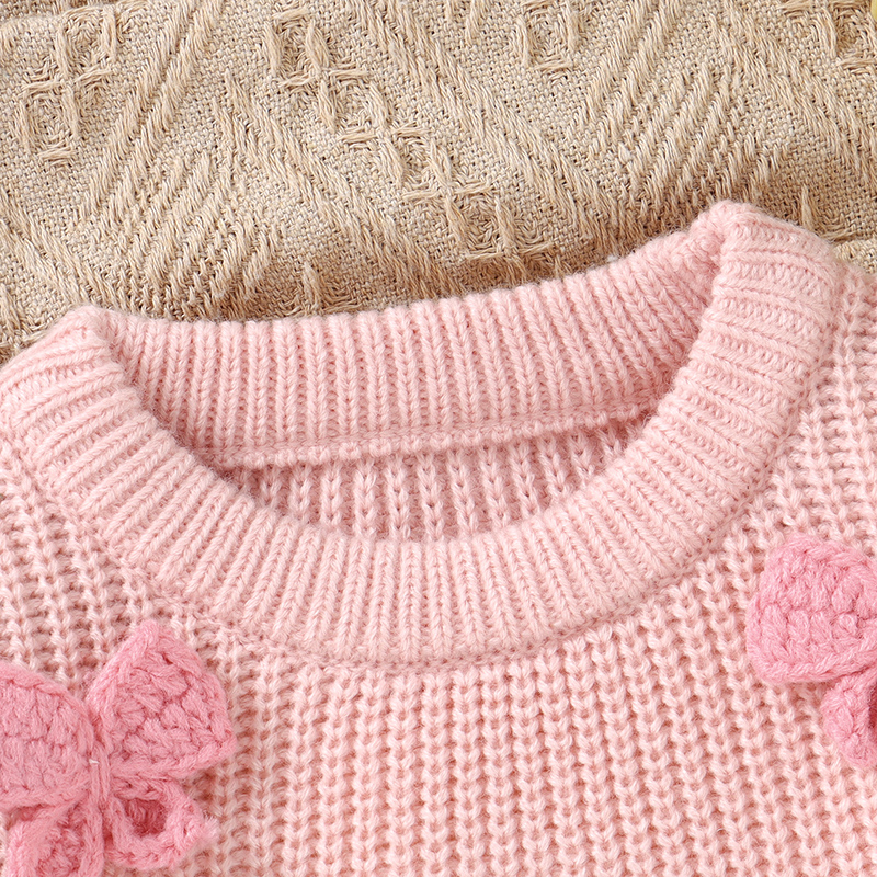 Fashion Bowknot Knitted Baby G - Winter Clothing Toddler ulasan dan harga
