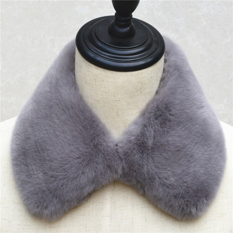 Real Rex Rabbit Fur Collar Wom - Winter Clothing Essentials ulasan dan harga