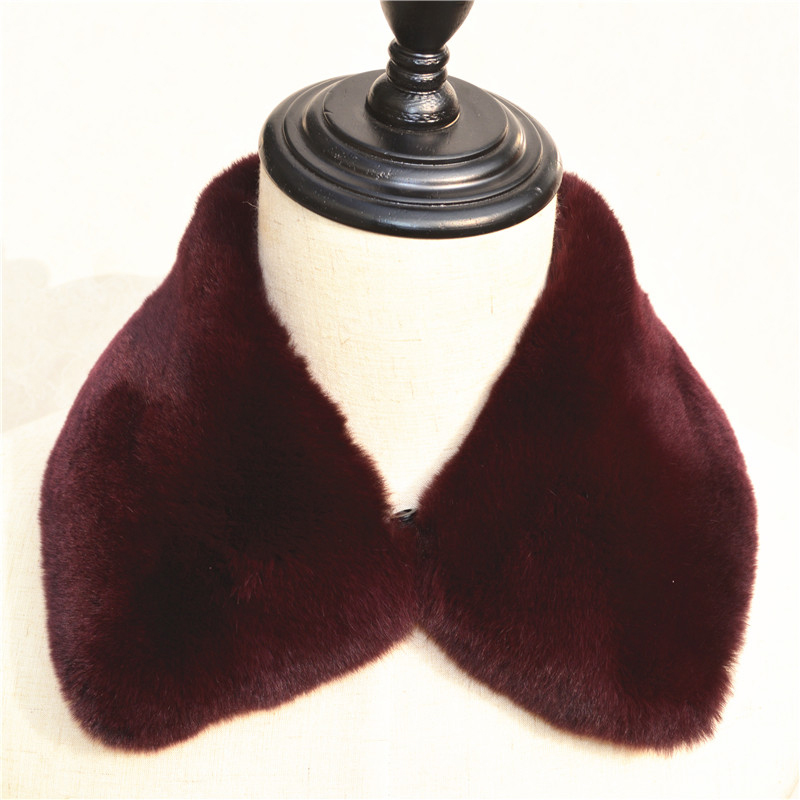 Real Rex Rabbit Fur Collar Wom - Winter Clothing Essentials ulasan dan harga