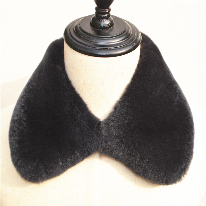 Real Rex Rabbit Fur Collar Wom - Winter Clothing Essentials ulasan dan harga
