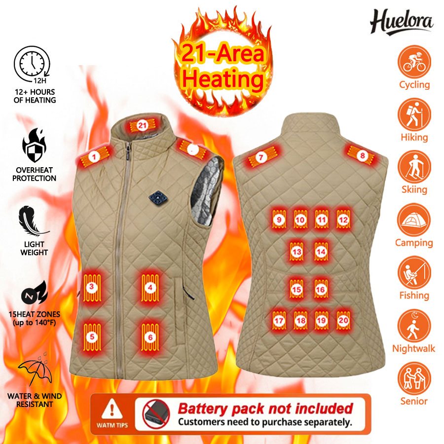 Huelora 21 Area Heating Vest W - Winter Clothing Women Sale ulasan dan harga