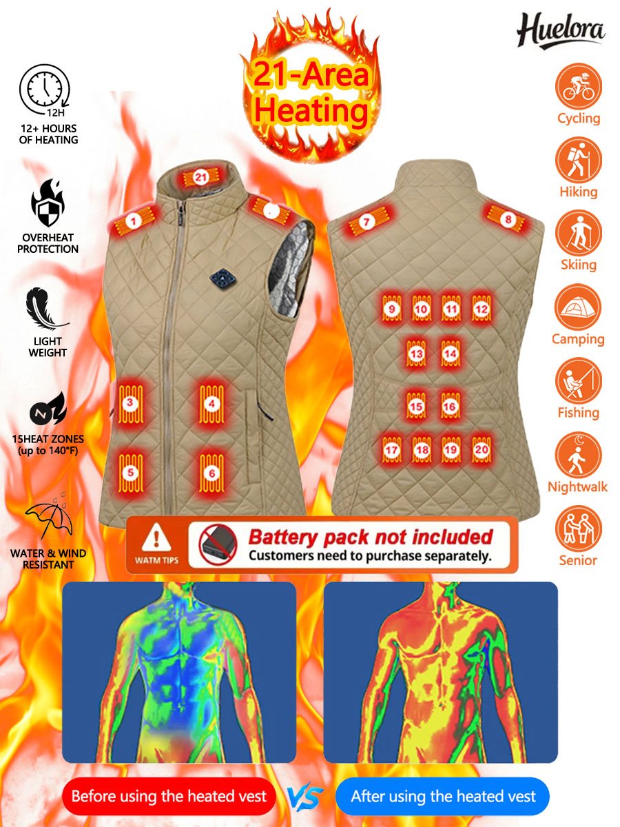 Huelora 21 Area Heating Vest W - Winter Clothing Women Sale ulasan dan harga