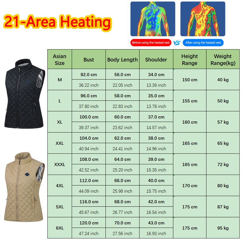 Huelora 21 Area Heating Vest W - Winter Clothing Women Sale ulasan dan harga