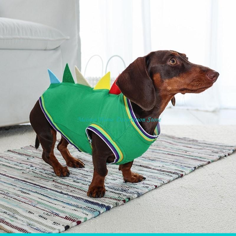 H7BF Dachshund Dinosaur Theme  - Winter Clothing For Dogs ulasan dan harga