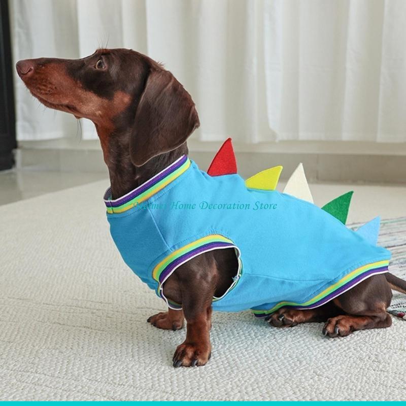 H7BF Dachshund Dinosaur Theme  - Winter Clothing For Dogs ulasan dan harga