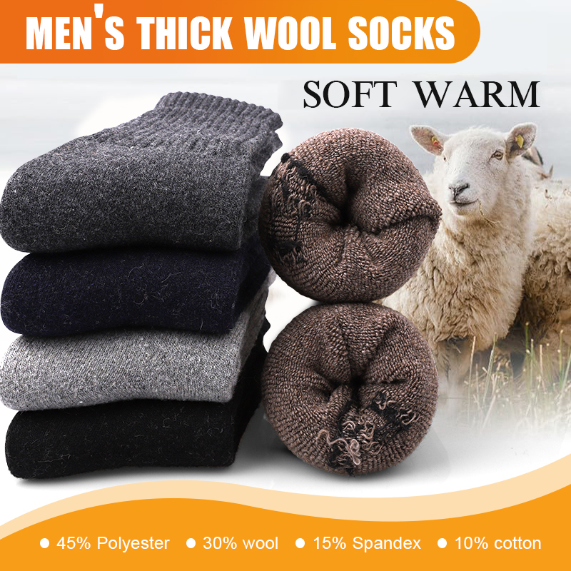 5Pairs Winter Men's Merino Woo - Thermal Sock Merino ulasan dan harga