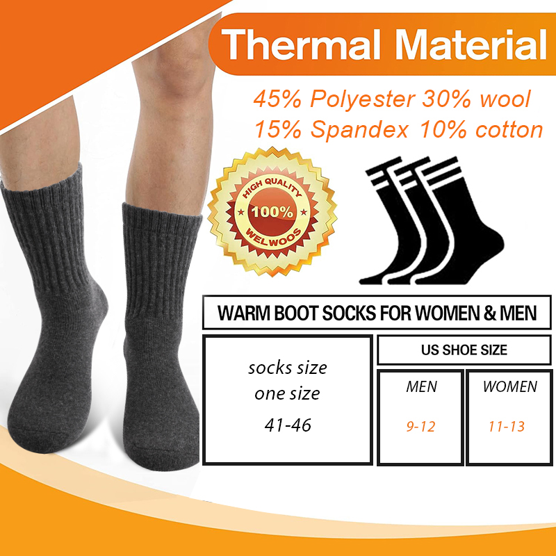 5Pairs Winter Men's Merino Woo - Thermal Sock Merino ulasan dan harga