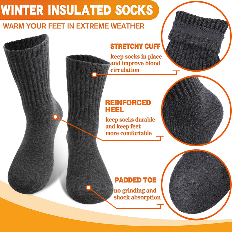 5Pairs Winter Men's Merino Woo - Thermal Sock Merino ulasan dan harga