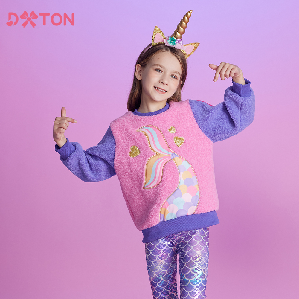 DXTON Girls Sweatshirts Polar  - Winter Clothing Toddler ulasan dan harga