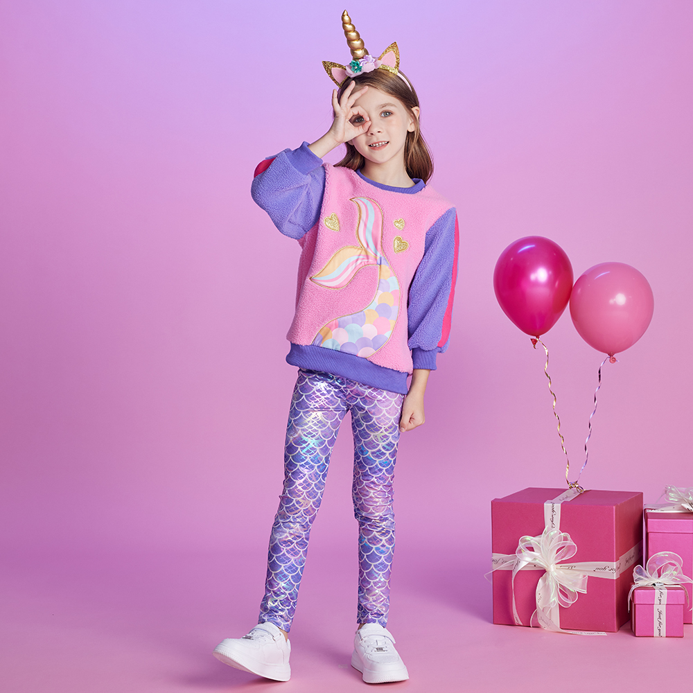 DXTON Girls Sweatshirts Polar  - Winter Clothing Toddler ulasan dan harga