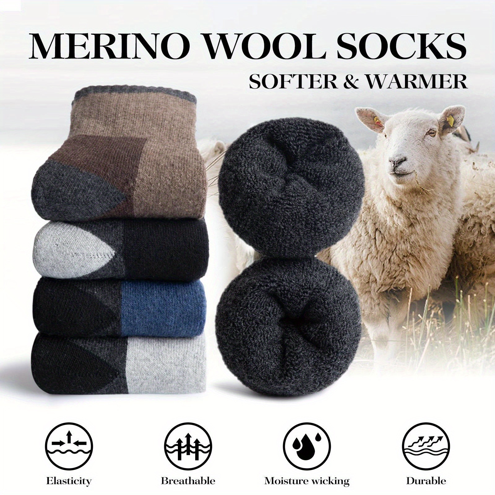 Winter Merino Wool Socks Thick - Thermal Sock Merino ulasan dan harga