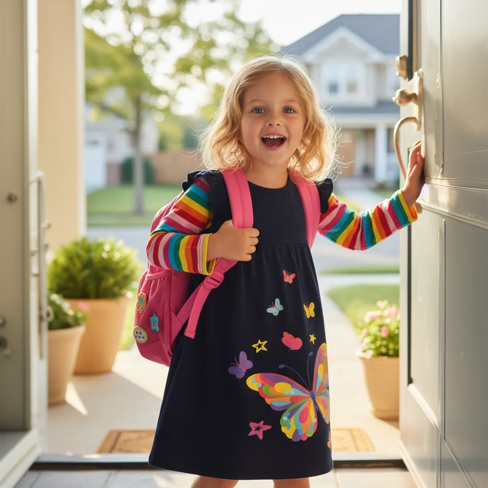 DXTON Children's Daily Dresses - Winter Clothing Toddler ulasan dan harga