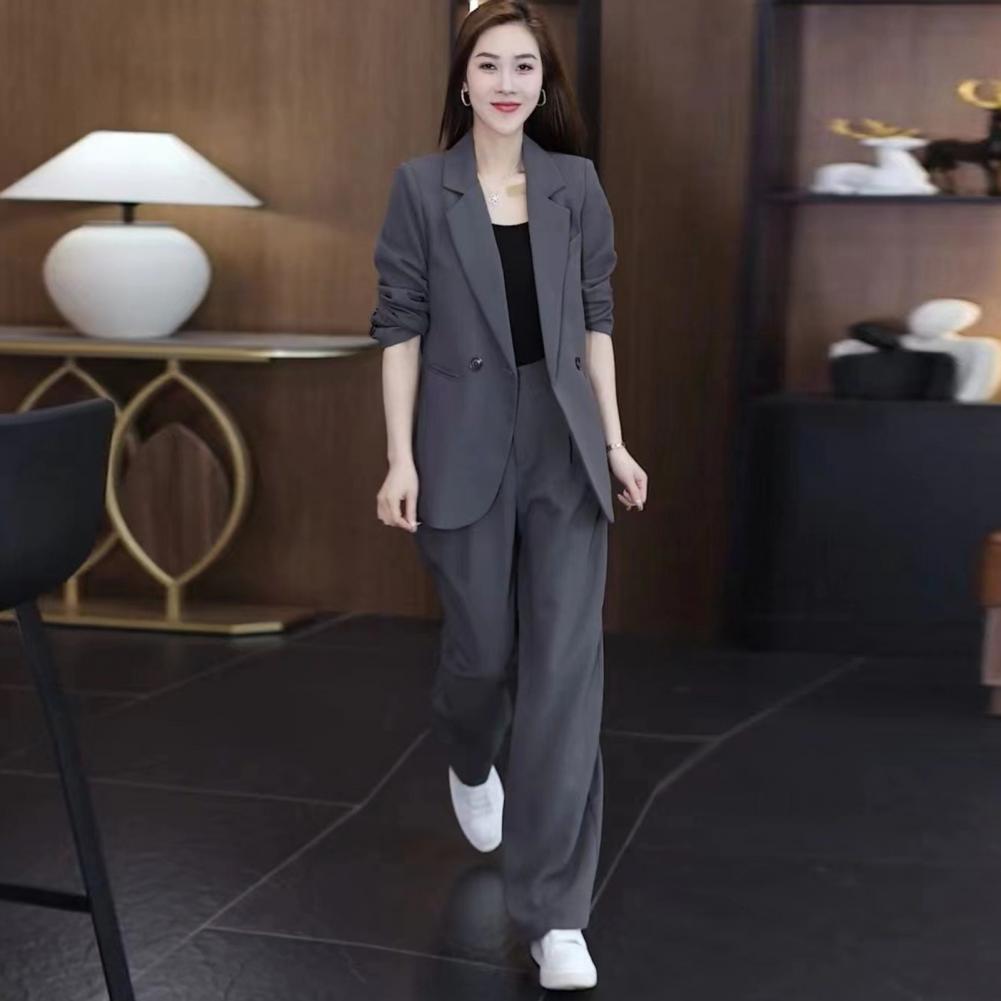 Women Coat Pants Set Formal Co - Winter Clothing Women Sale ulasan dan harga