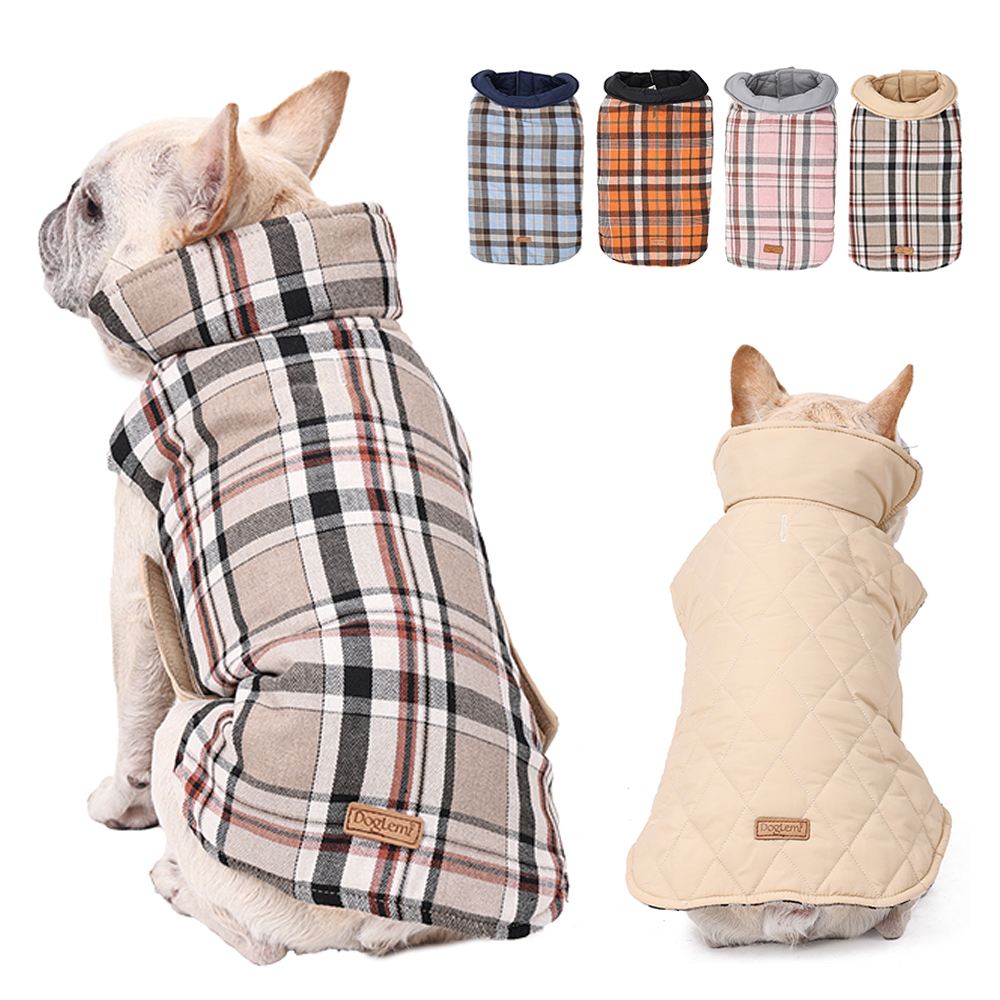 Waterproof Dog Jacket Checked  - Winter Clothing For Dogs ulasan dan harga