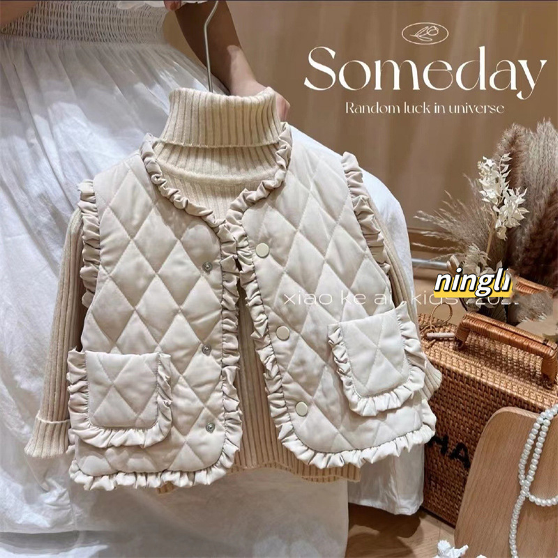 Girls Autumn Vest Children Fle - Winter Clothing Toddler ulasan dan harga