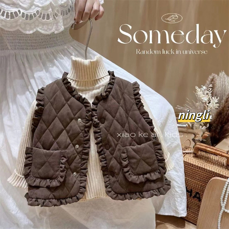 Girls Autumn Vest Children Fle - Winter Clothing Toddler ulasan dan harga