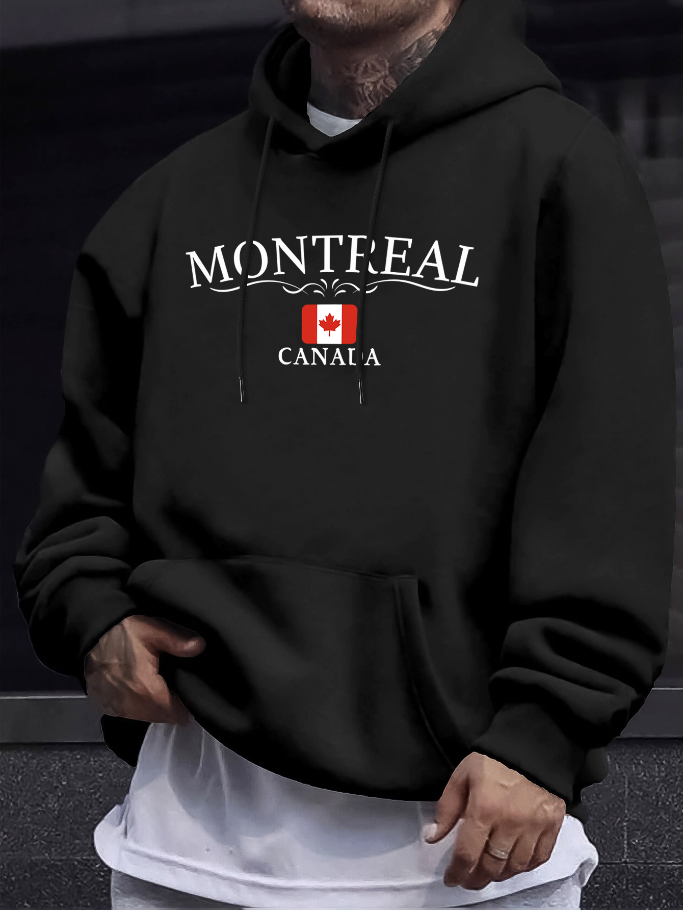 Montreal Canada Letter Printed - Winter Clothing Montreal ulasan dan harga