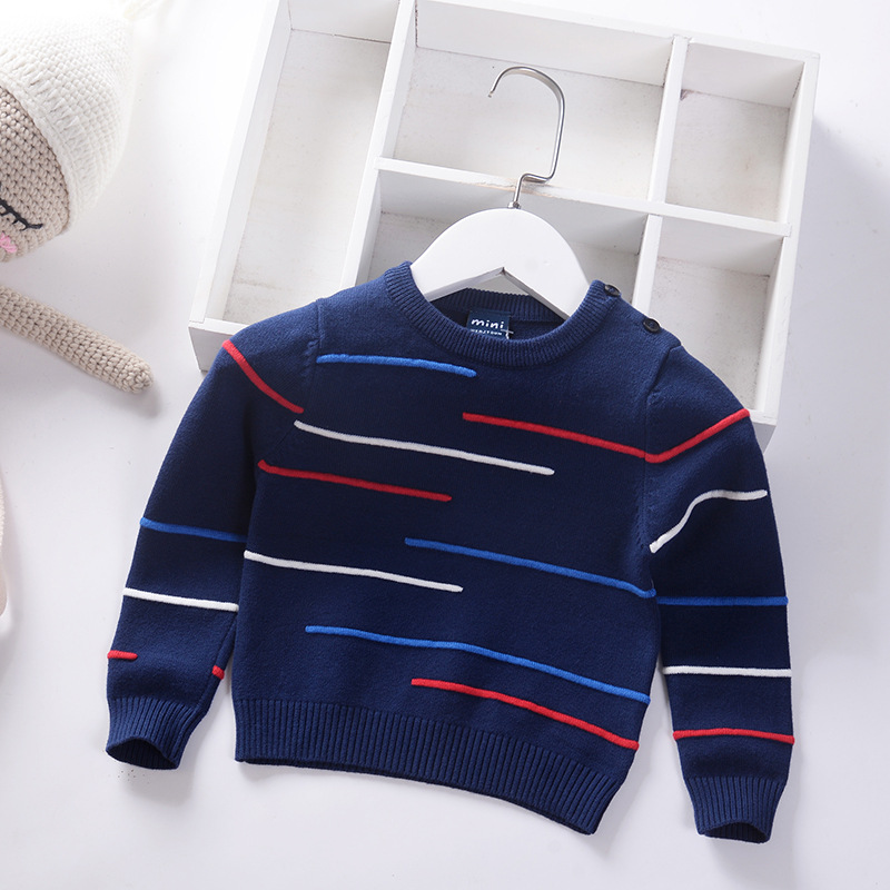 Striped Boys Sweaters Toddler  - Winter Clothing Toddler ulasan dan harga