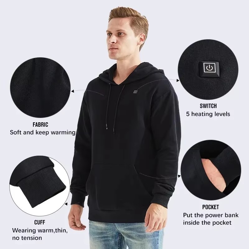 Women USB Heating Hoodies men  - Winter Clothing Essentials ulasan dan harga