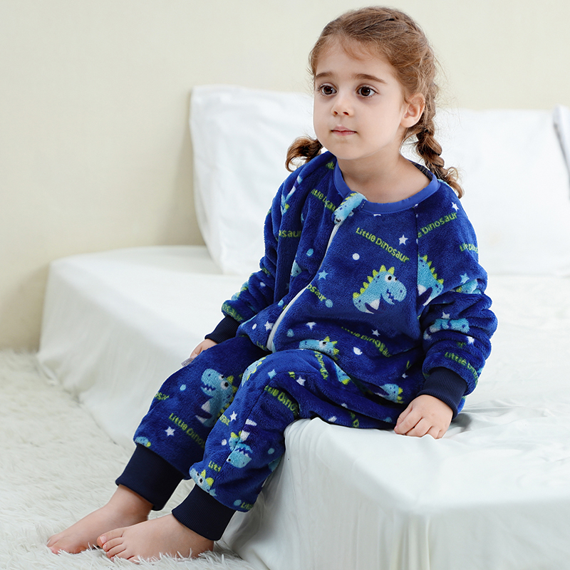 MICHLEY Dinosaur Cartoon Flann - Winter Clothing Toddler ulasan dan harga