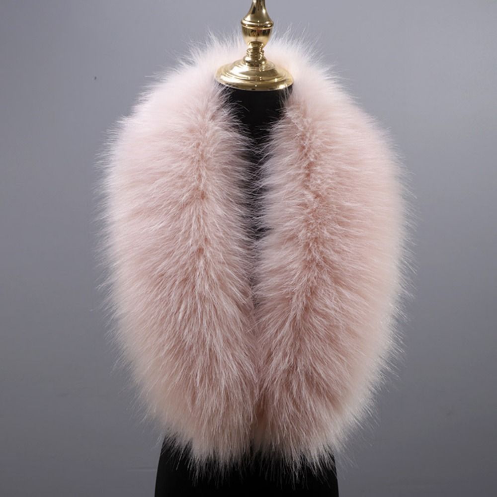 New 80cm Large Faux Fur Collar - Winter Clothing Essentials ulasan dan harga