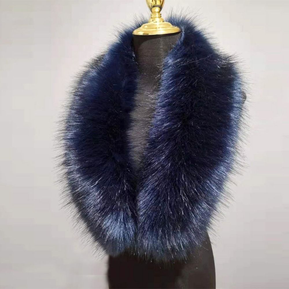 New 80cm Large Faux Fur Collar - Winter Clothing Essentials ulasan dan harga