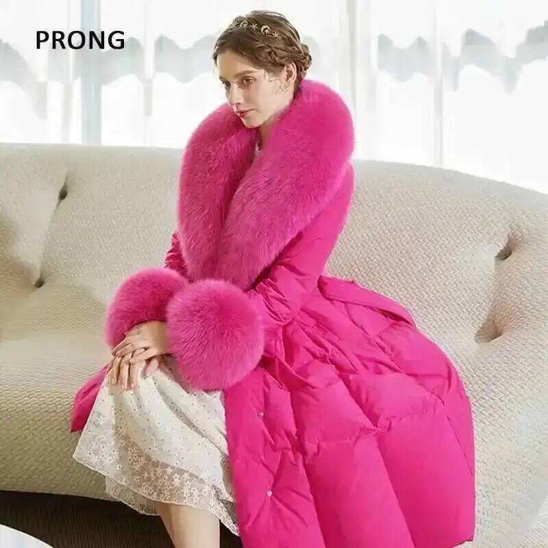 100% Real Fox Fur Collar Winte - Winter Clothing Essentials ulasan dan harga