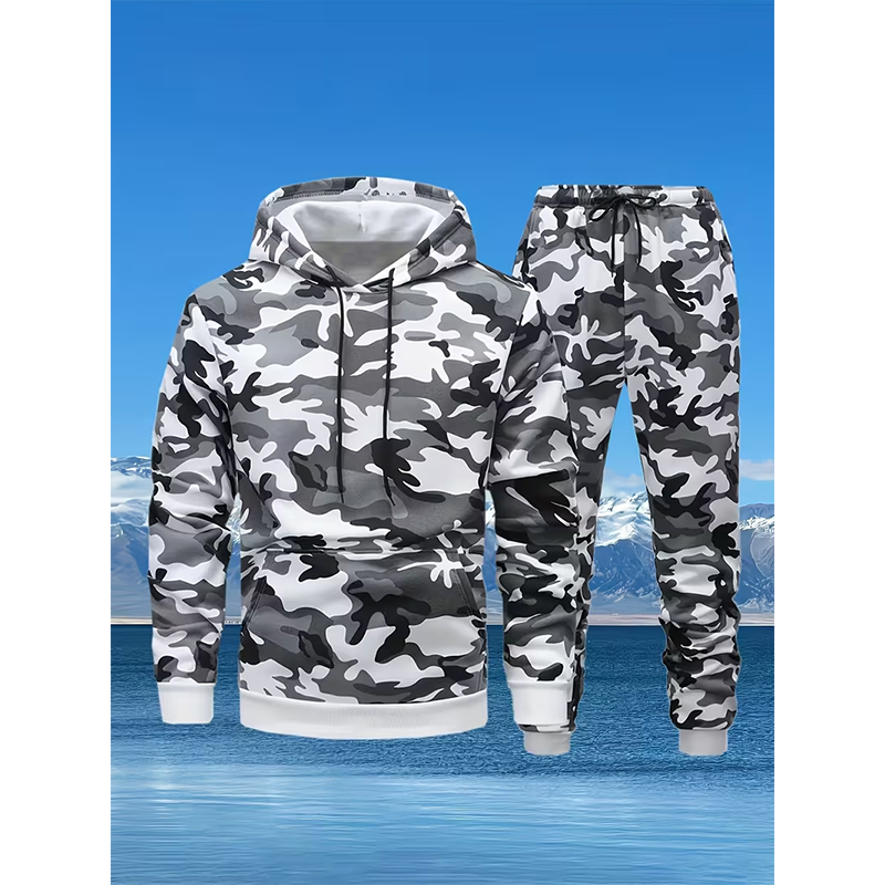 Autumn Camouflage 3D Print Hoo - Winter Clothing ulasan dan harga