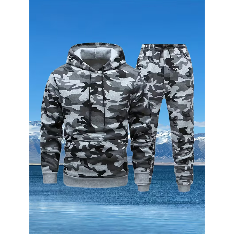 Autumn Camouflage 3D Print Hoo - Winter Clothing ulasan dan harga