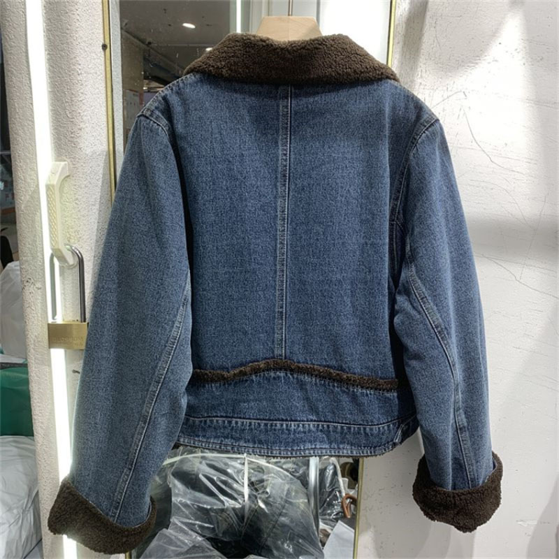 Thickened Denim Winter Coat Co - Winter Clothing Women Sale ulasan dan harga