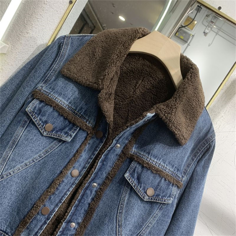 Thickened Denim Winter Coat Co - Winter Clothing Women Sale ulasan dan harga