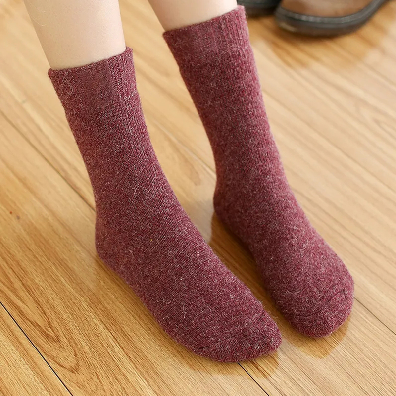 1 Pairs Winter Warm Women Sock - Thermal Sock Merino ulasan dan harga