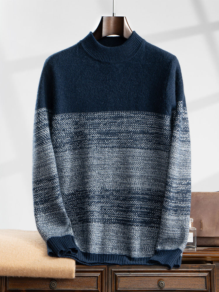 Men's 100% Cashmere Sweater Th - Winter Clothing Colors ulasan dan harga