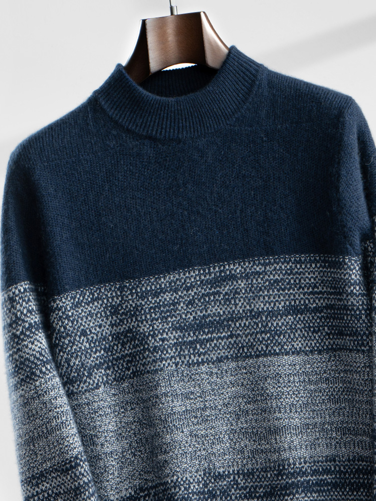 Men's 100% Cashmere Sweater Th - Winter Clothing Colors ulasan dan harga