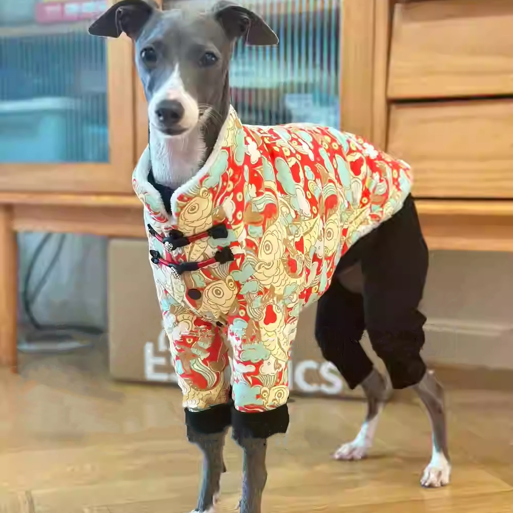 Chinese Knot Buckle Fleece Jac - Winter Clothing For Dogs ulasan dan harga