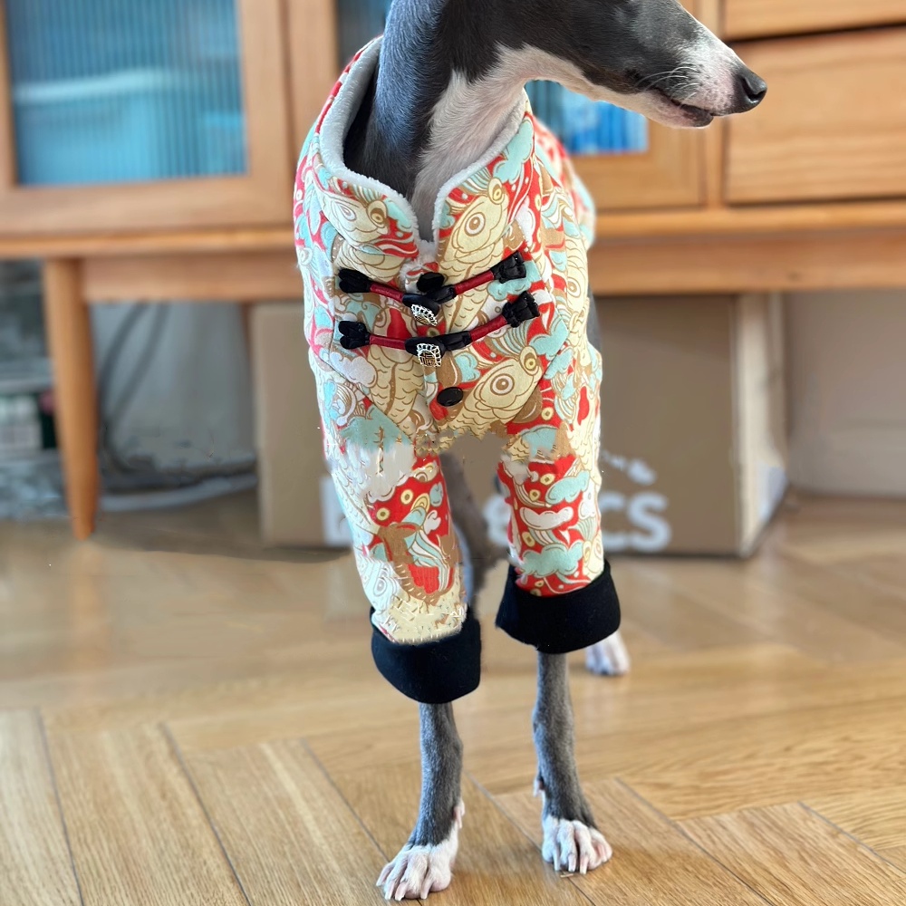 Chinese Knot Buckle Fleece Jac - Winter Clothing For Dogs ulasan dan harga