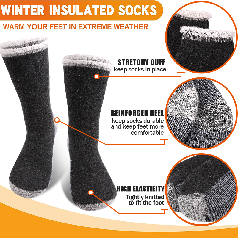 6 Pairs Merino Men's Wool Hiki - Thermal Sock Merino ulasan dan harga