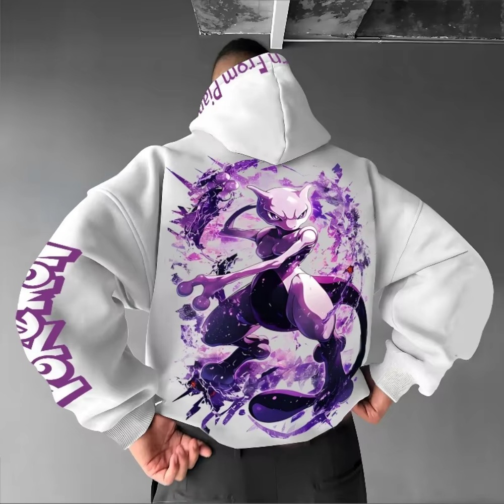 Men's New Pokémon Anime Mewtwo - Winter Clothing Trends For Women ulasan dan harga