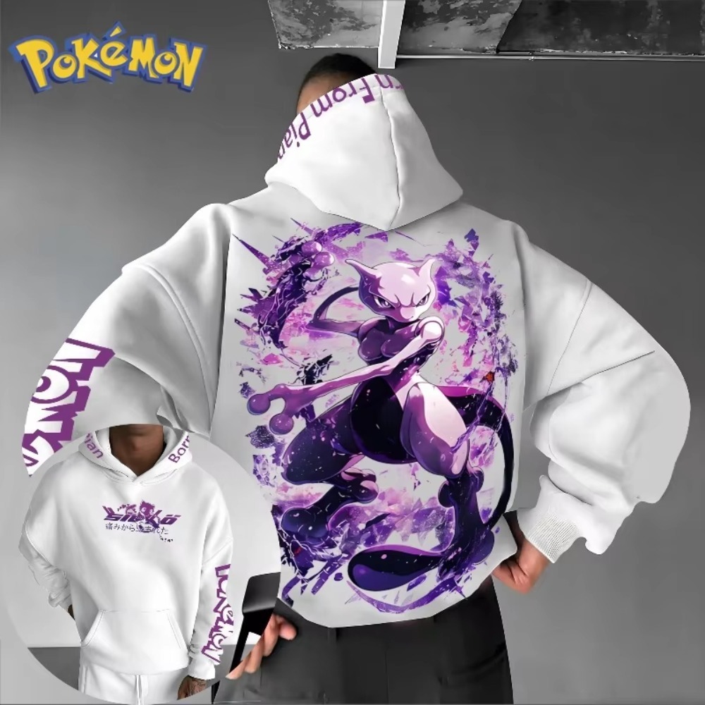 Men's New Pokémon Anime Mewtwo - Winter Clothing Trends For Women ulasan dan harga